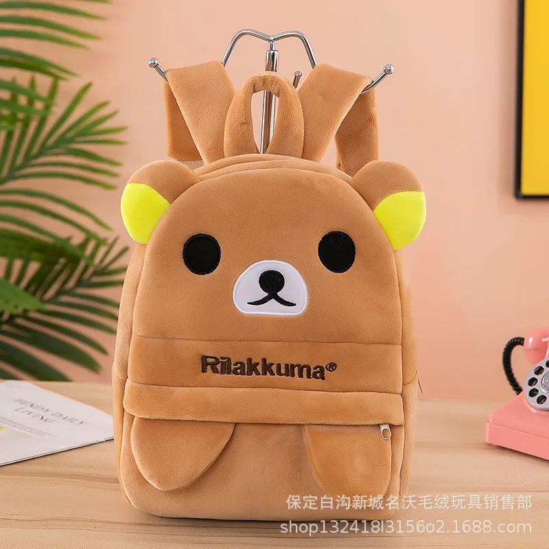 Hot Selling Manufacturers Wholesale New Cartoon Kitty Mickeys Kindergarten Plush Toy Animal Bag Backpack for Kids