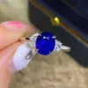 Bague saphir naturel