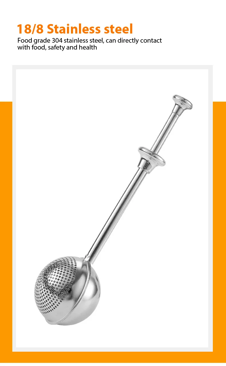 Flour Duster For Baking,Onehanded Operation 18/8 Stainless Steel