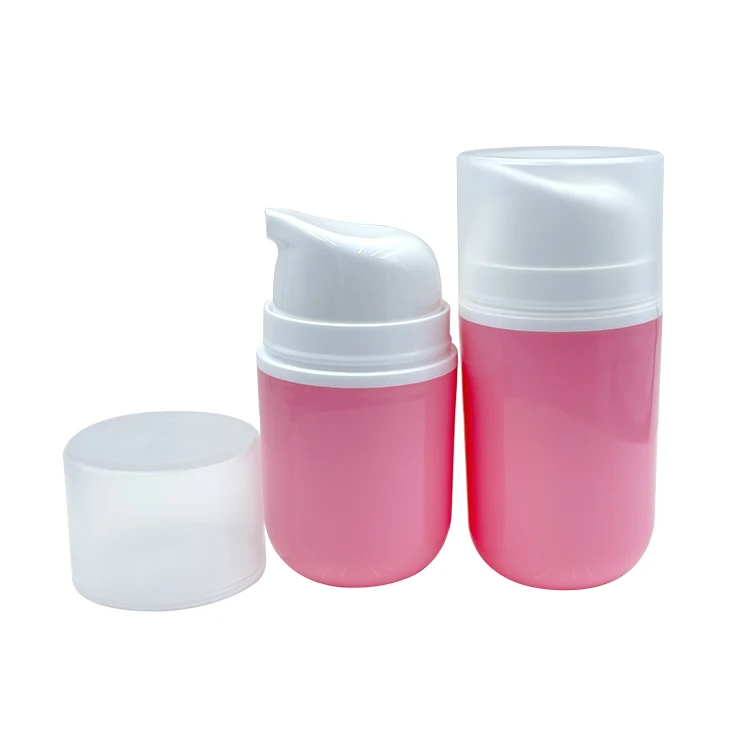 30 ml 50 ml baby face cream Pink airless bottle pp material can be customized in color