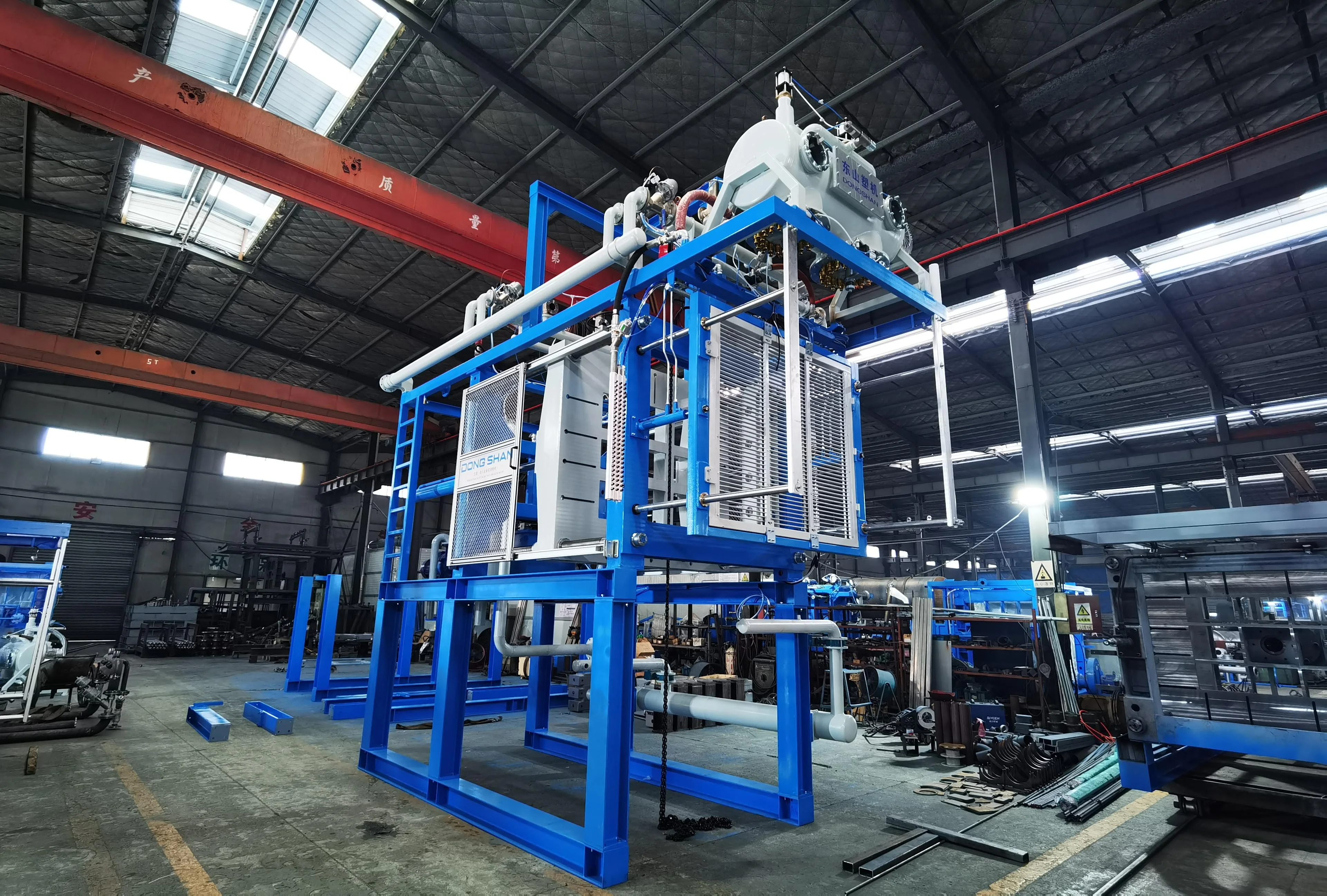 New Automatic Vacuum EPS Shape Moulding Molding Styrofoam Package Box and Home Appliance Packaging Box Making Machine for TV AC