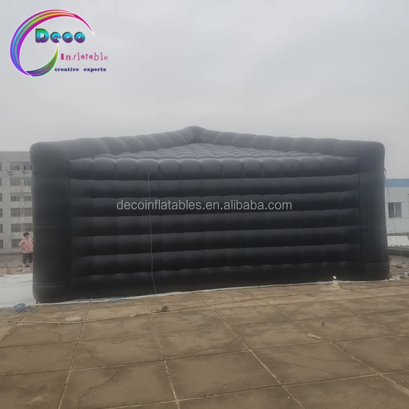 Customized Black Inflatable Events Structure Building Advertising Inflatables Tent