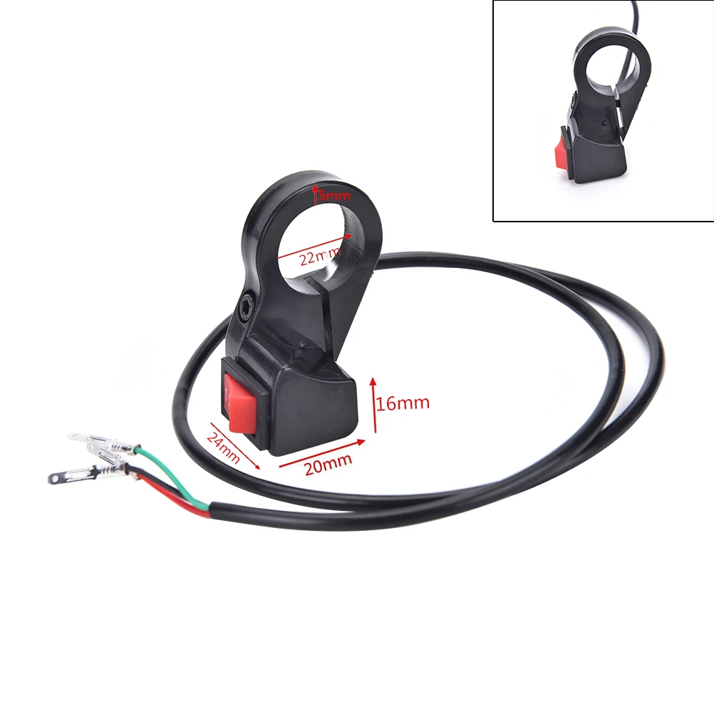 Motorcycle Handlebar Switch Electric Starter Handlebar Start & Stop ATV On-Off Button Flameout Switch Refit Accessories