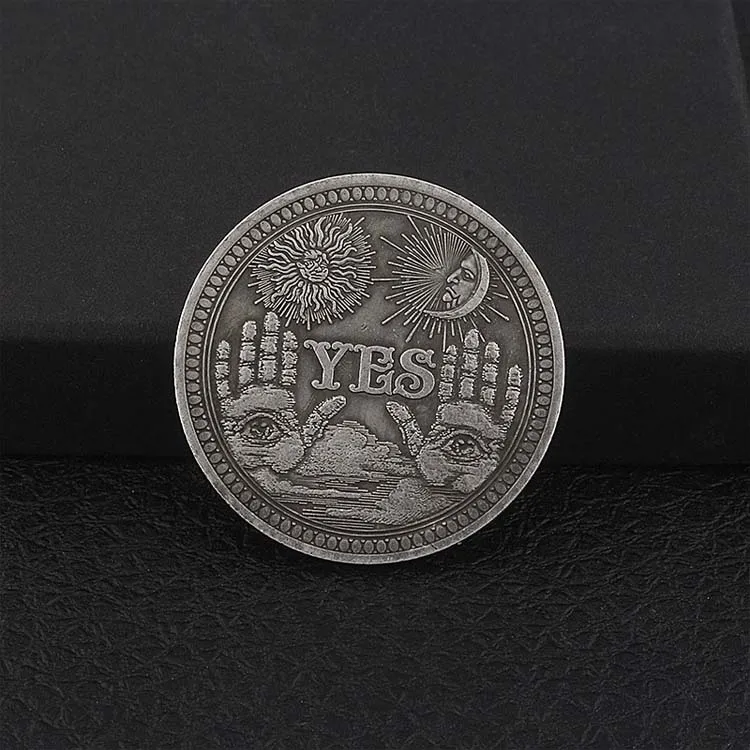 Metal Craft Commemorative Coin Yes or No Souvenir Collectible Challenge Coins
