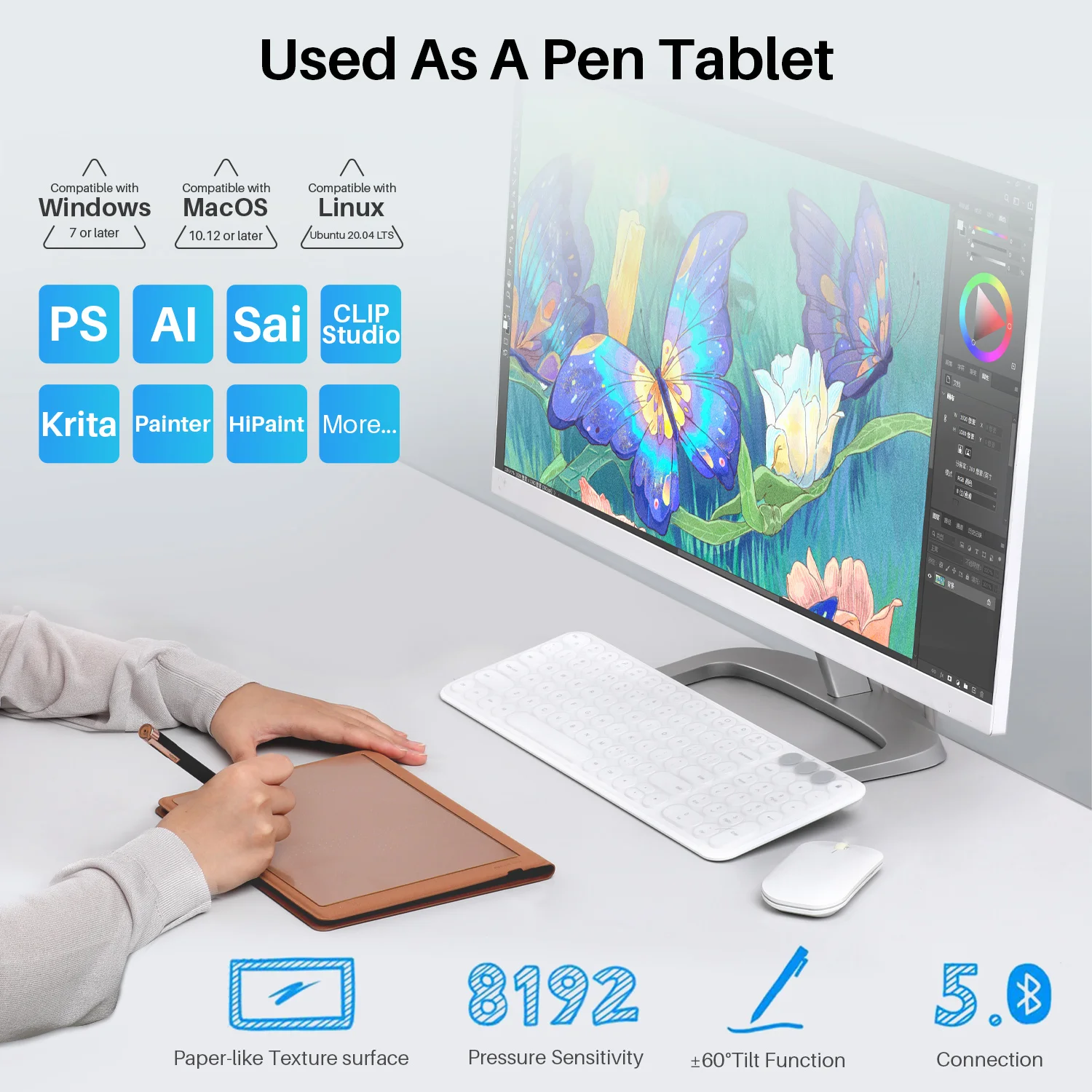 Huion Note Digital Handwriting Drawing Recognition Digital Electronic Smart Notebook with Pen Portable Wireless Notebook X10