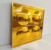 Gold convex mirror