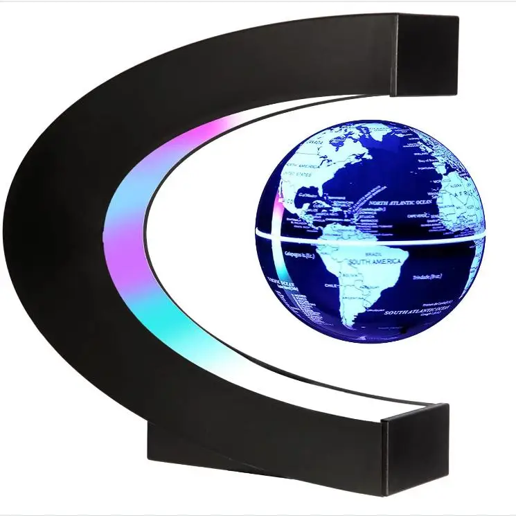 Color Changing Magnetic Levitation Floating Globe Lamp Cool Gifts Floating Globe with LED Lights