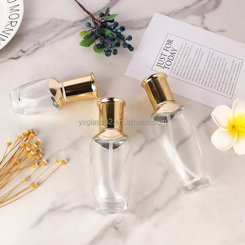 Luxury skincare packaging empty glass cosmetic container bottles cream jar serum lotion pump bottle for cosmetic factory