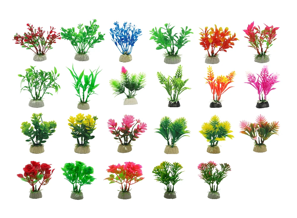 Aquarium Plastic Plants Grass Artificial Plastic Water Plant For Fish