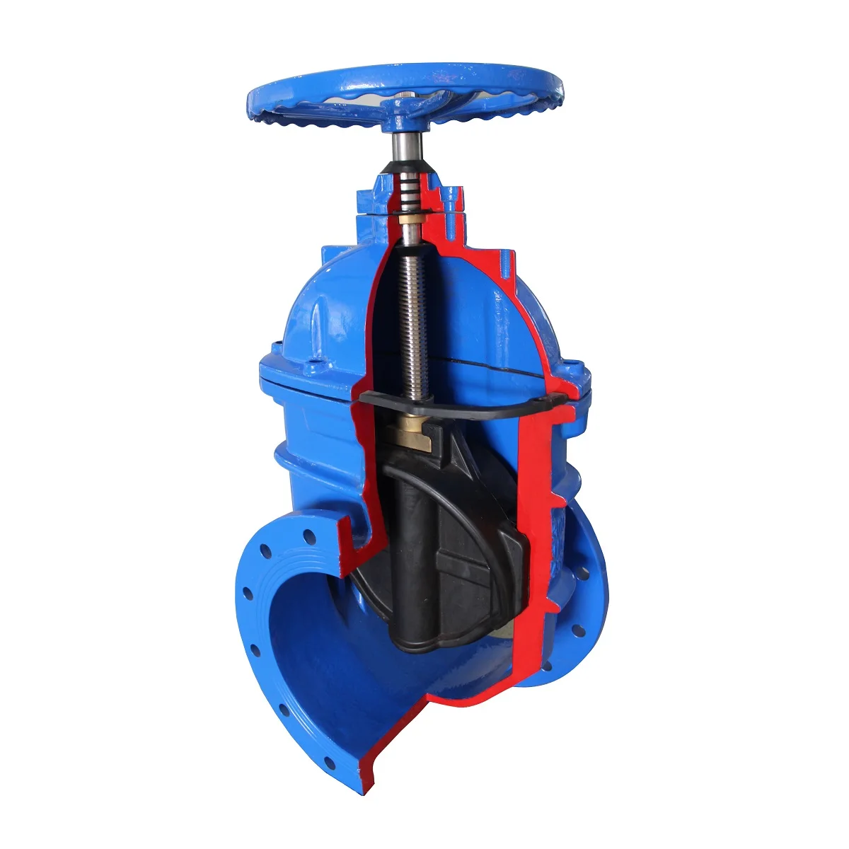 Well Crafted Flange Soft Sealed Concealed Stem Gate Valve With Carefully Select Excellent Materials Overall Thickened Design supplier