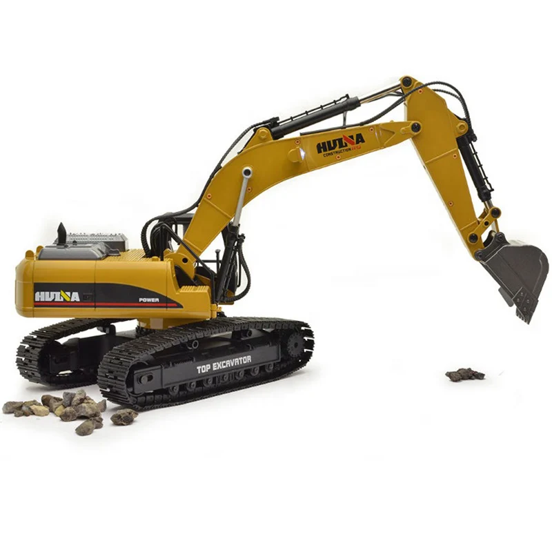 HUINA RC Excavator 4種類パーツ付き HUINA 1:14 22CH 2.4G RC Excavator Model 4-in-1 Alloy Remote