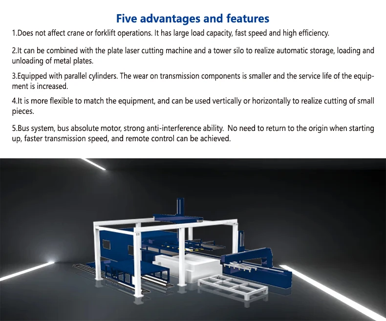 Loading and Unloading Automatic Gantry Robot Woodworking Machine