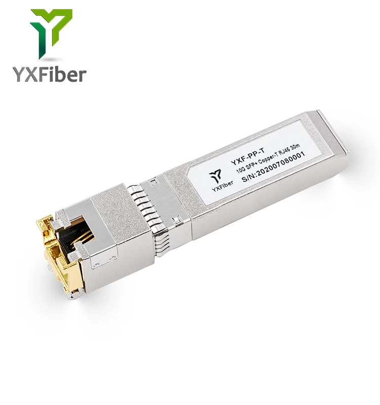 Copper SFP Module 10/100/1000Base 2.5G 10G 30m 80m 100m RJ45 Interface SFP-T Transceiver Module Copper SFP