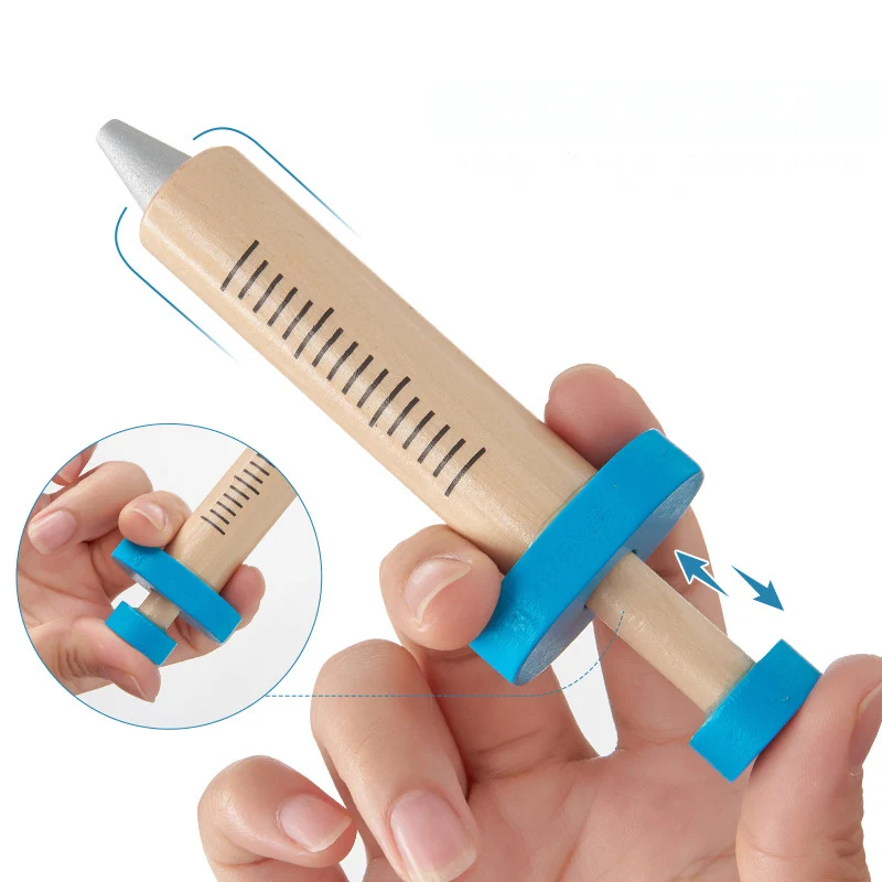 Милый деревянный докторский набор с сумкой, докторский набор, игрушка, ролевая игра, докторский набор для детей