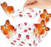 White Strawberry flying butterfly b
