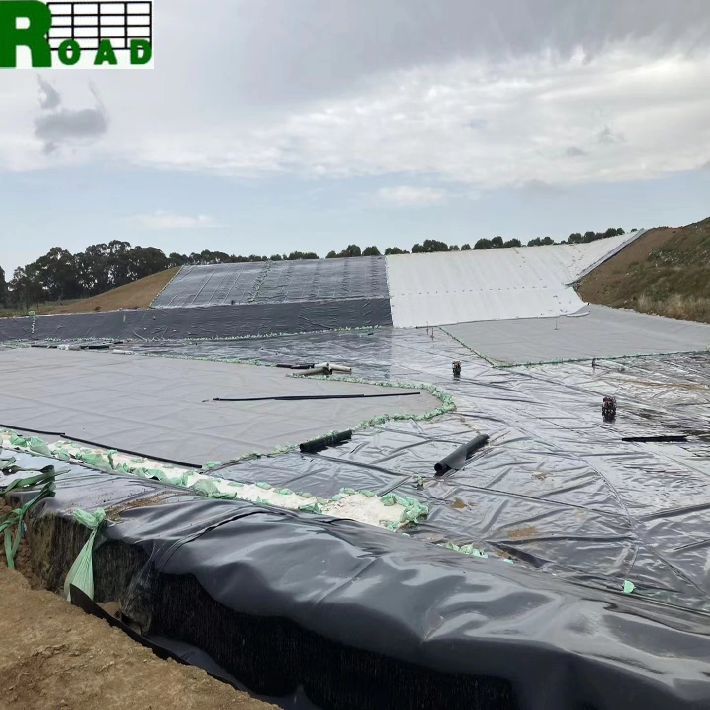 HDPE Geomembranes Fish Pond Liner 45 Mil Pools Landscaping Membrane Reinforced Gardens Geomembrana for Dam Liner