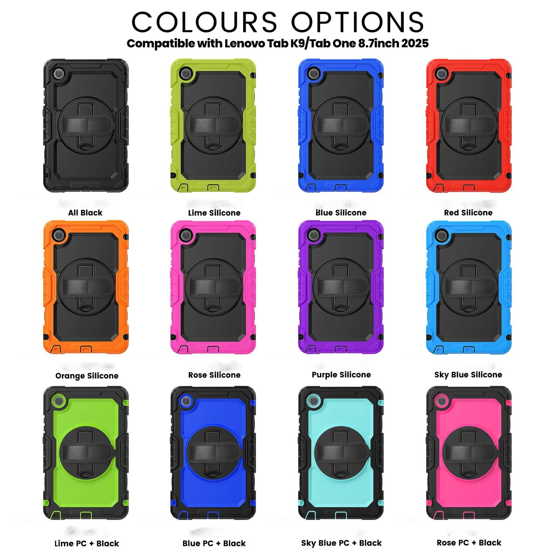 k9 87 inch silicone pc rotating stand with hand strap laudtec-2