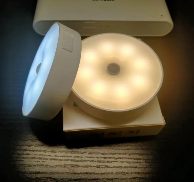 Motion Sensor Light Wireless LED Night Light Rechargeable for Home Kitchen Bedroom Body Induction Lamp Cabinet Light