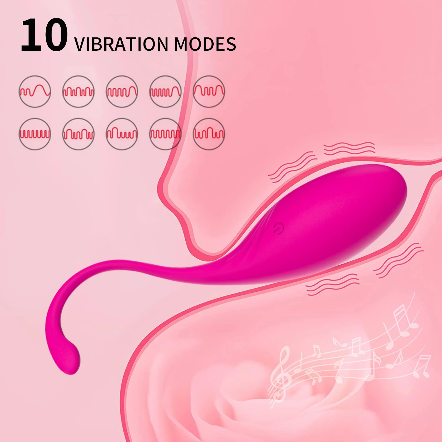 Egg Vibrator with Remote Control for Women - 10 Vibration Modes, Waterproof G-Spot Stimulation Sex Toy for Enhanced Pleasure Egg Vibrator with Remote Control for Women - 10 Vibration Modes, Waterproof G-Spot Stimulation Sex Toy for Enhanced Pleasure