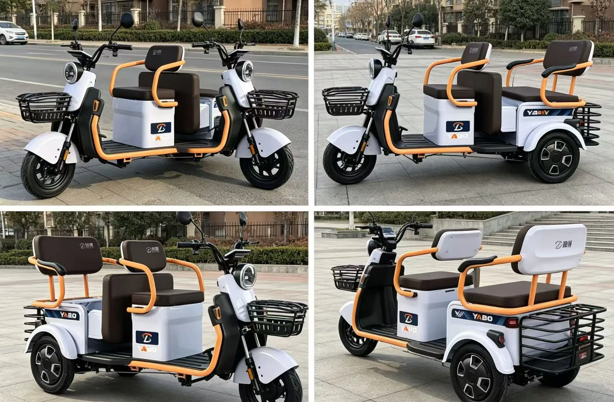Electric Tricycle 3-Wheeler Scooter 1000W Motor 140km Range for Adults Cargo & Passenger