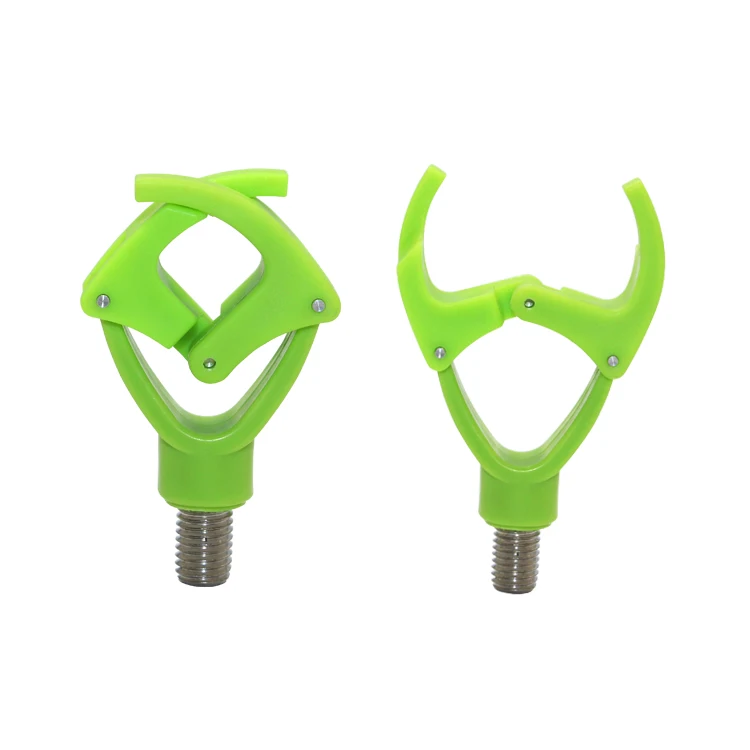 Selco New Design 4*5.5cm 29.4g PP Green Stainless Steel Fishing Tool Rod Holder Rod Rest of Fishing Rod Pod