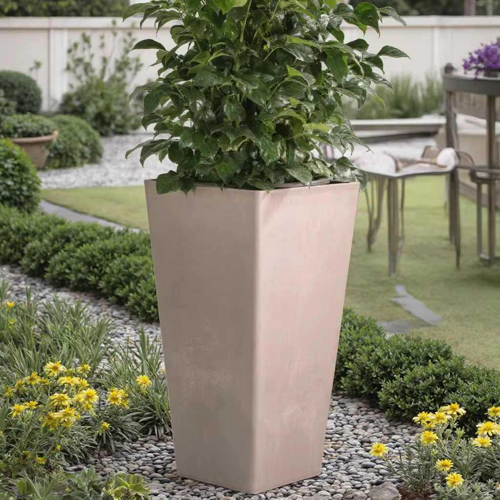 self watering plant pots indoor Optimara MiniGarden Geometric Self-Watering System (4.25