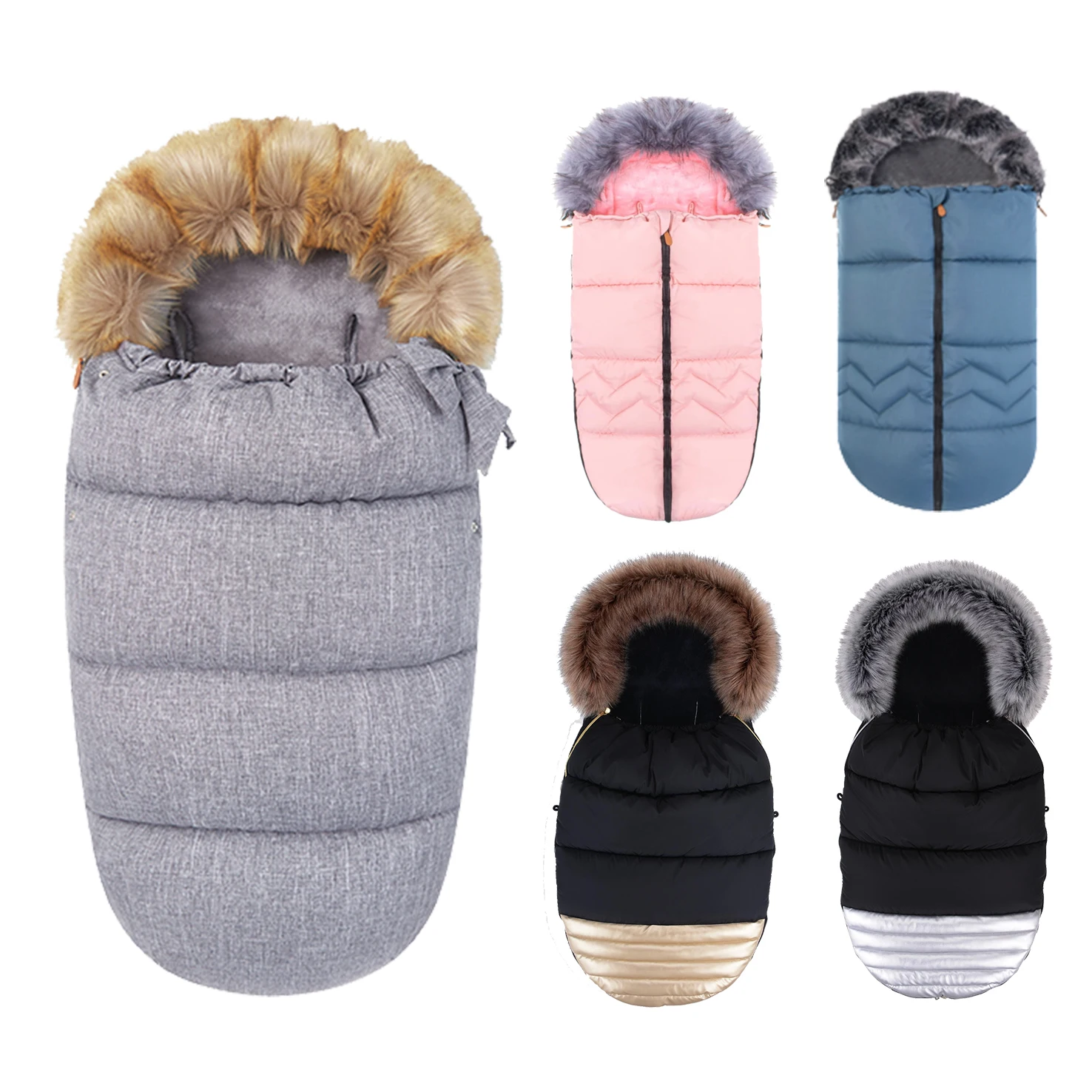 Оптовая продажа детский универсальный водонепроницаемый Зимний футляр для детской коляски