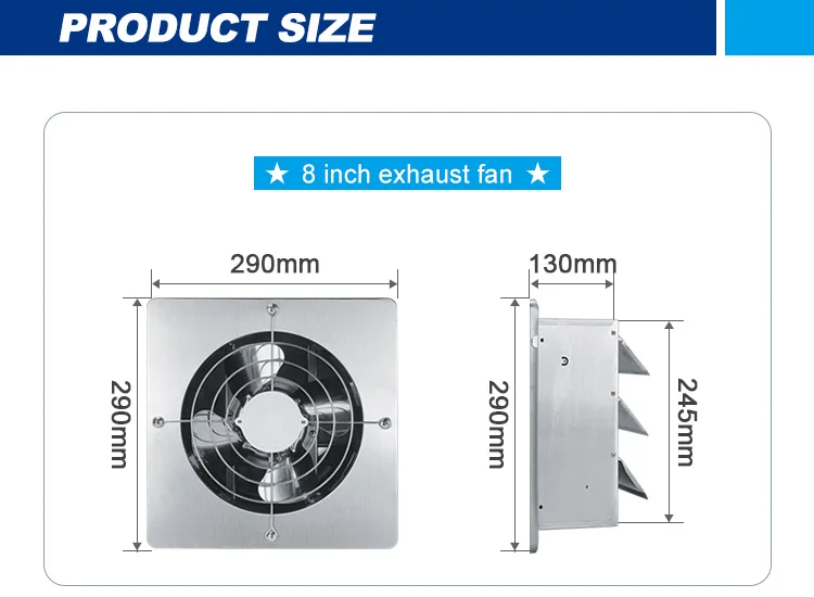 Steel Shutter Window Extractor, 304, Stainless - detail 12