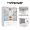 3 sliding door wardrobe with 4 drawer