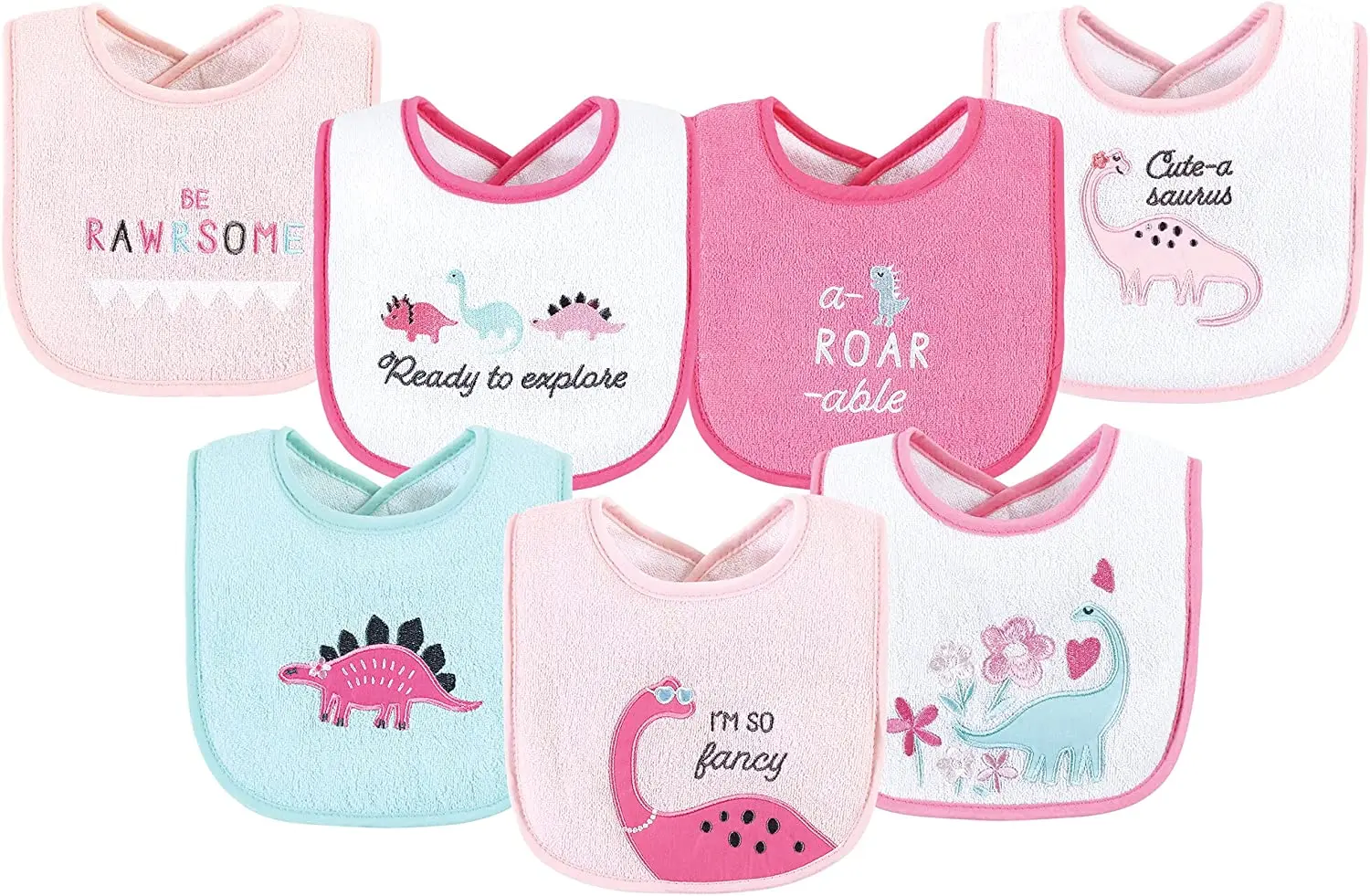 Baby Unisex Baby Cotton Terry Drooler Bibs With Fiber Filling manufacture