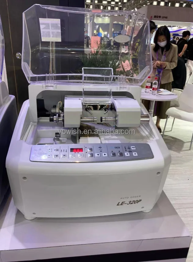 LE-320P Cheap Auto Lens Edger Optical Cutting Machine for Glass CR Lenses Cutter