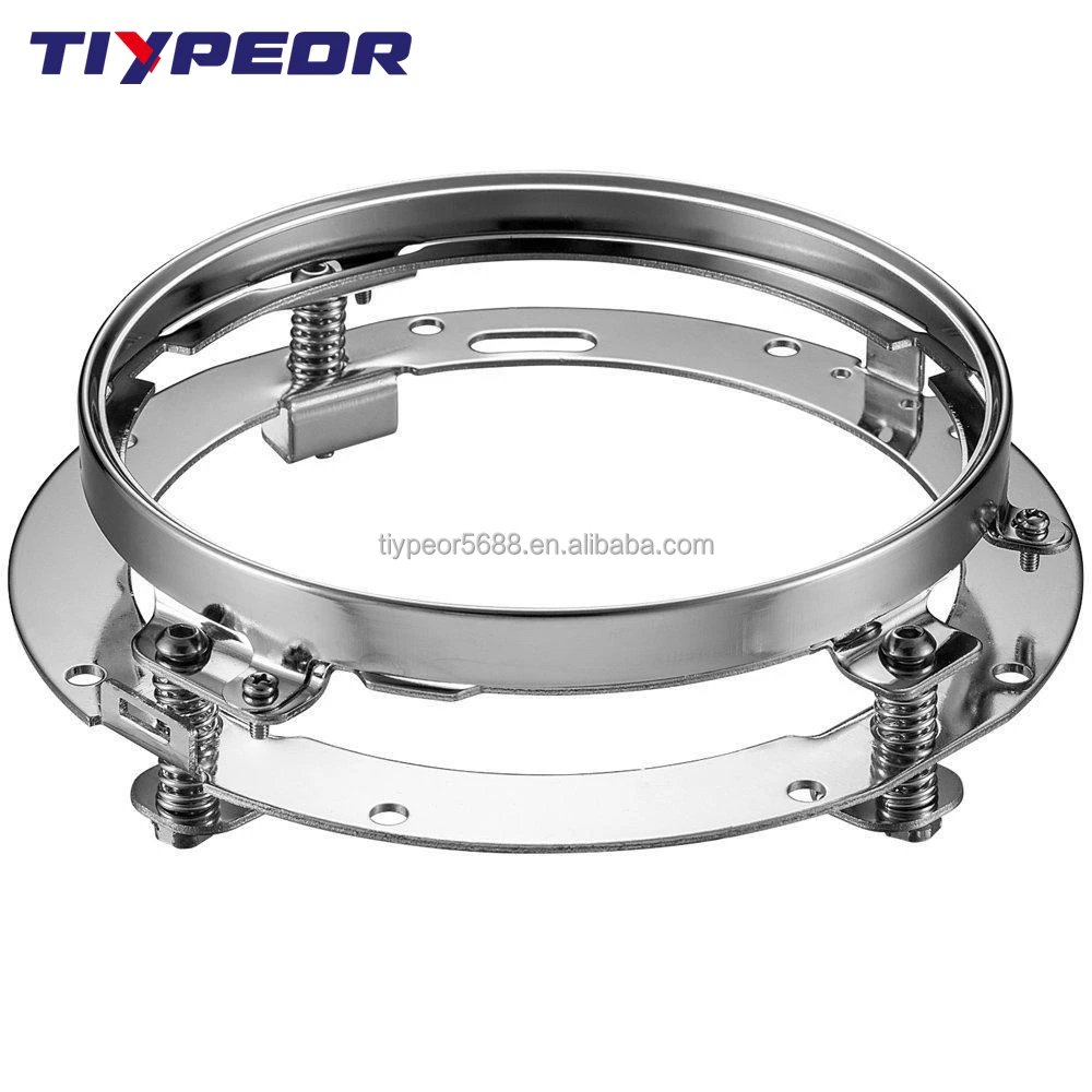  chrome 7 inch holder for motorcycle led headlight accessories-6