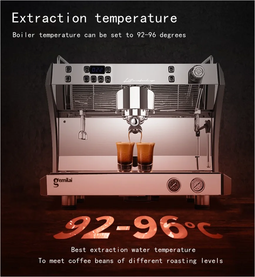 Professional Commercial Semiautomatic Espresso Machine Barista