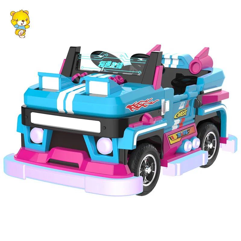 Haojile страстная поездка дуэт бампер автомобиля электрическая мега-колесная пара игровая площадка для детей в торговых центрах и площадях