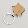 Porte-clés en bambou en forme de maison