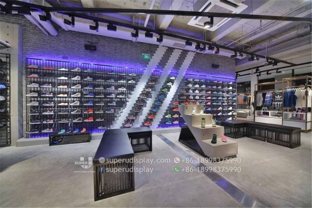 Source Small Sports Store Layouts Design Shoes Display Shelf Free