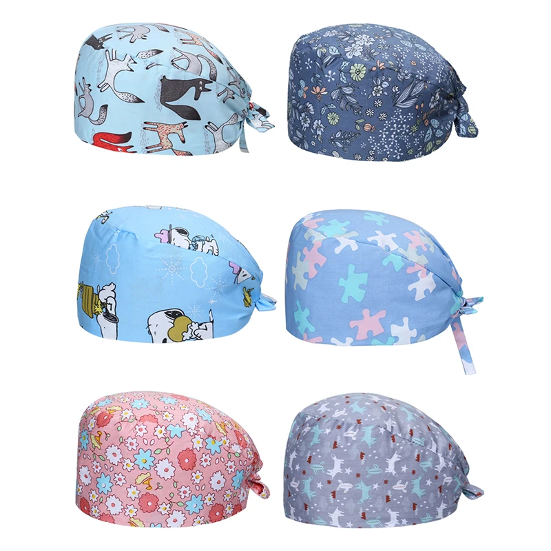 Head Clip Color Surgical Hats Plain 