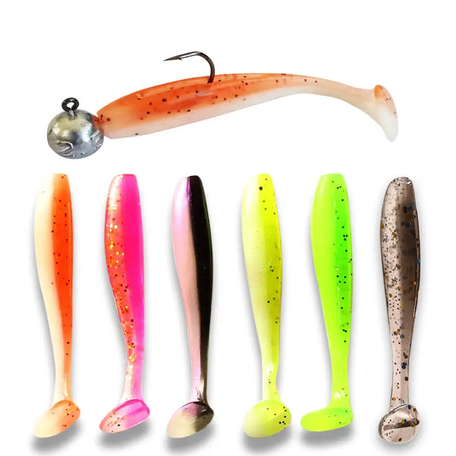 Pvc Soft Fishing Swimbait Fish Lure Ar62 80mm Worm Fishing Bait With ...