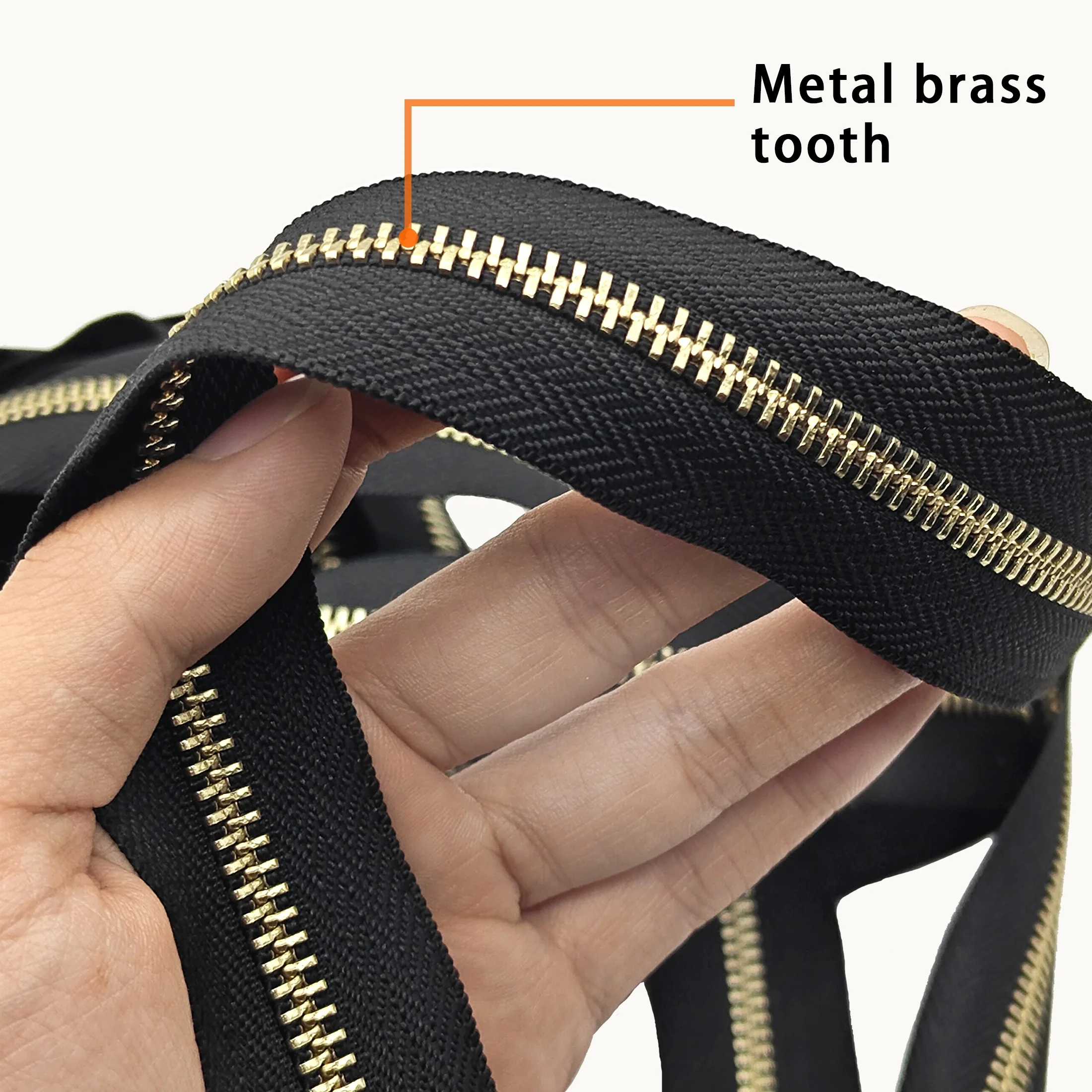 Hengda High Quality Riri Zipper Y Teeth Zips 3# 5# Aluminium