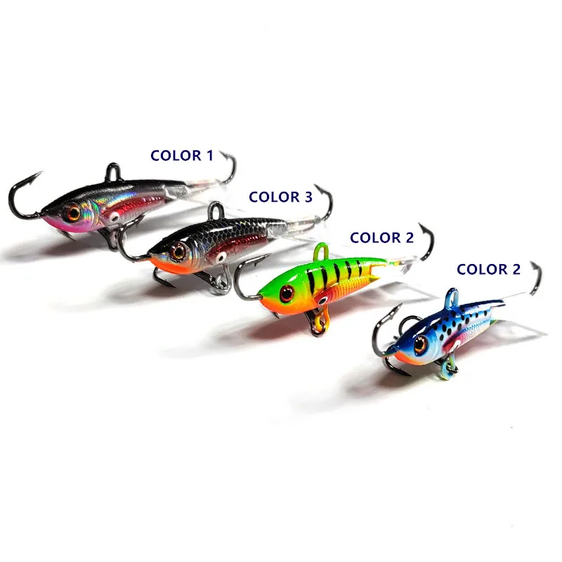 Mister Jigging Ice Fishing Accessories 60mm 10g Metal Lure Jig Tip Up Ice Fishing Lead Fishing