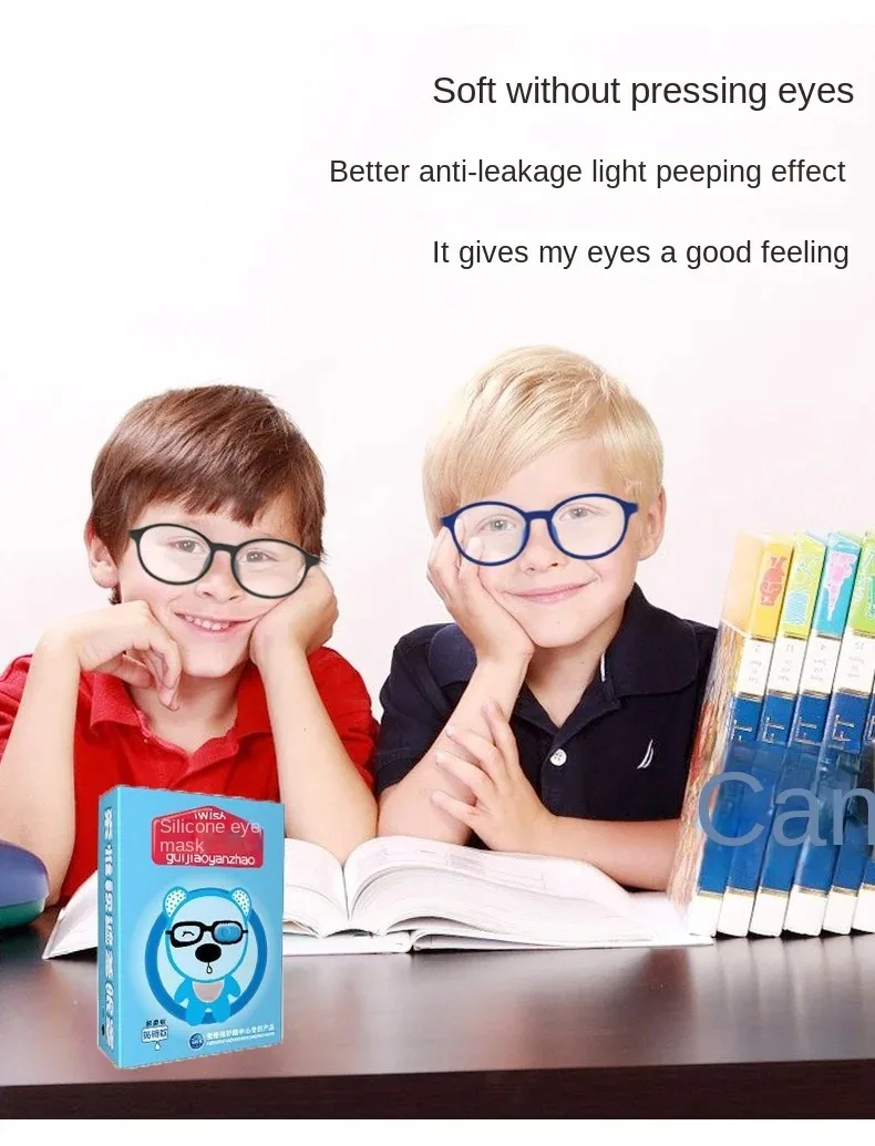 Cheap Power Eye Strabismic Amblyopia Eye Mask 3 Pieces Amblyopia Training Cover Eye Mask Children's Silicone Monocular Vision