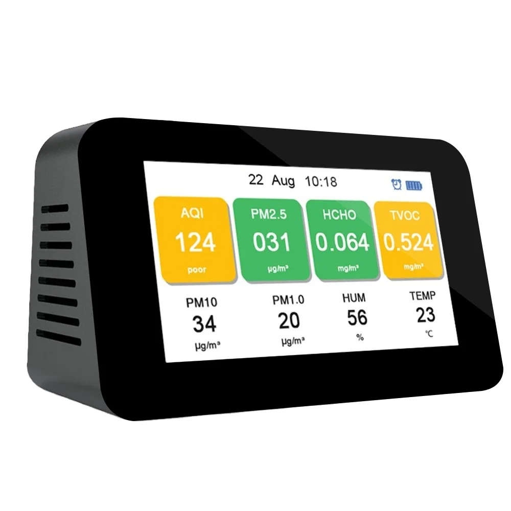 Buy 3 In 1 Air Quality Monitor Digital Display CO2 Temperature Humidity