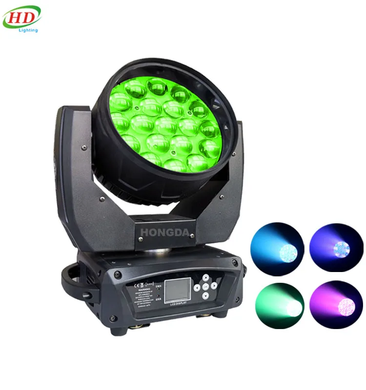 19*15W RGBW 4in1ズームウォッシュLEDムービングヘッドライト| Alibaba.com
