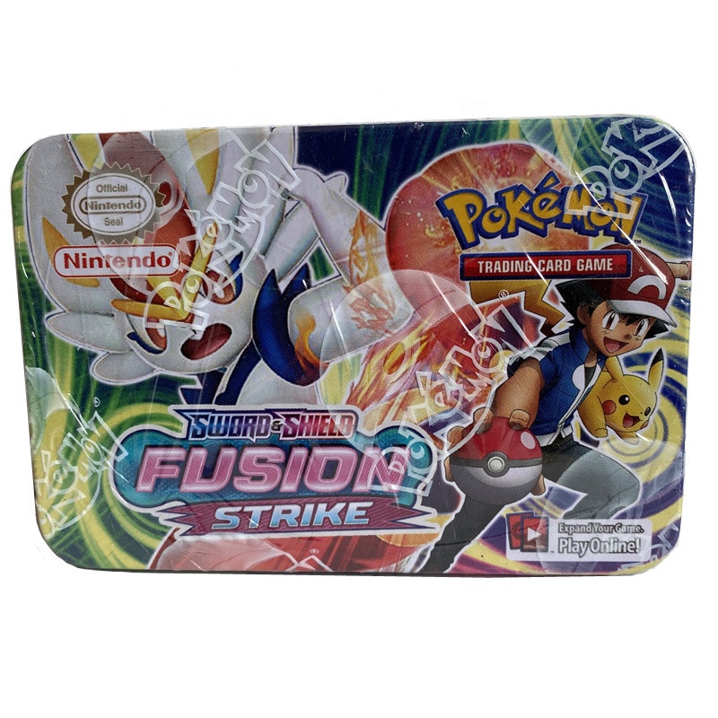 42 шт./компл. железный металлический ящик тыкать Мон Такара Томи боевые игрушки Пикачу игры аниме банковские карты Монс железная коробка для