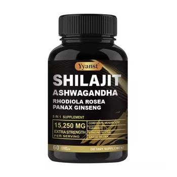 OEM/ODM Energy Support himalayan Shilajit Extract Capsule Supplement 1000mg 50% ashwagandha shilajit capsules