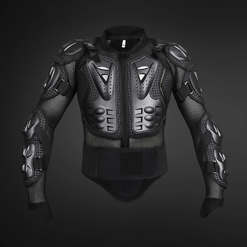 Motorcycle Jacket Motocross Black Suit Set for Men