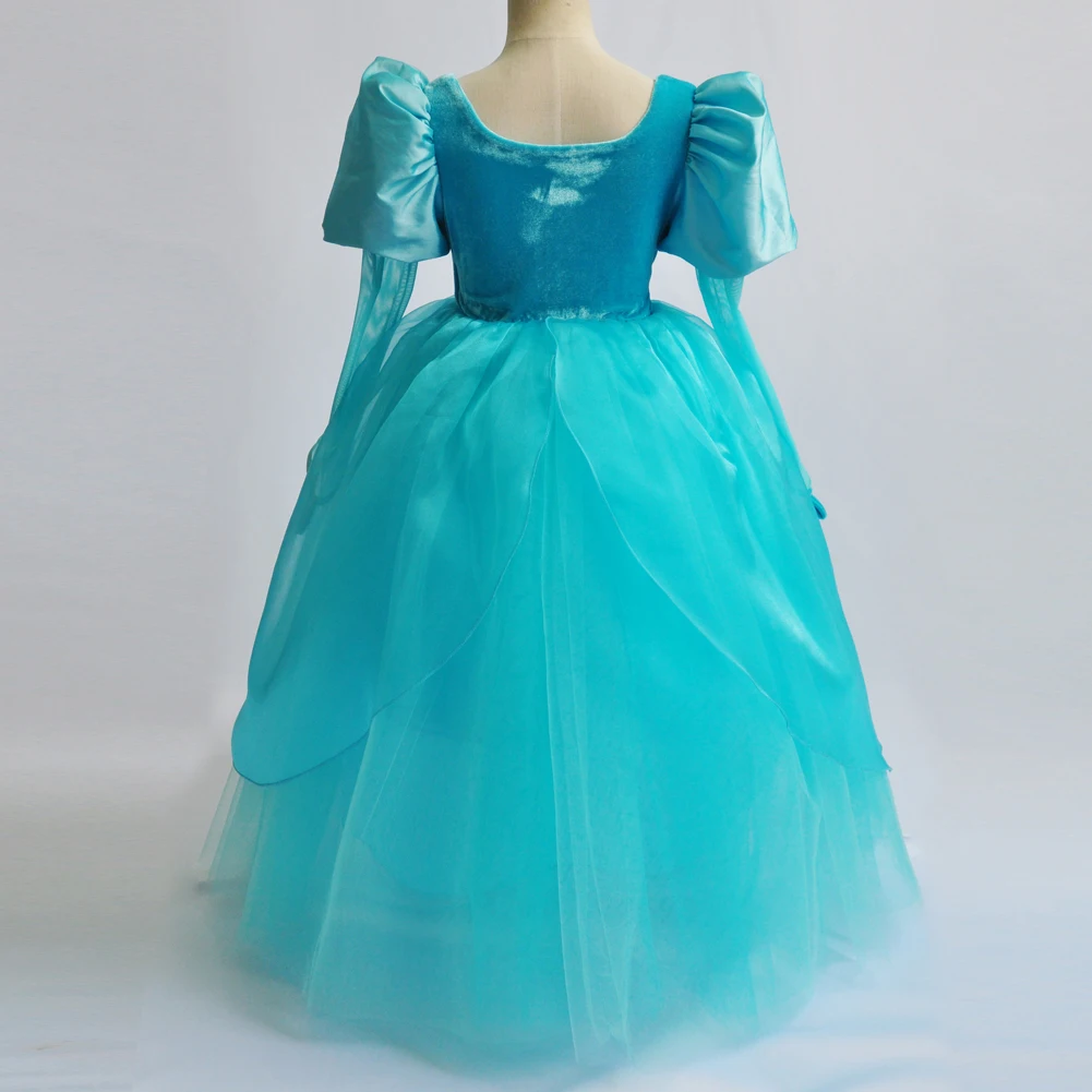 Estate Principessa Sirenetta Ariel Dress Bambini Halloween Fancy