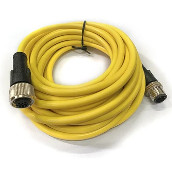 22AWG M12 Circular to M12 Circular 5 to 5 POS Cable Assembly Sensor 3M Connector Cable for CANopen