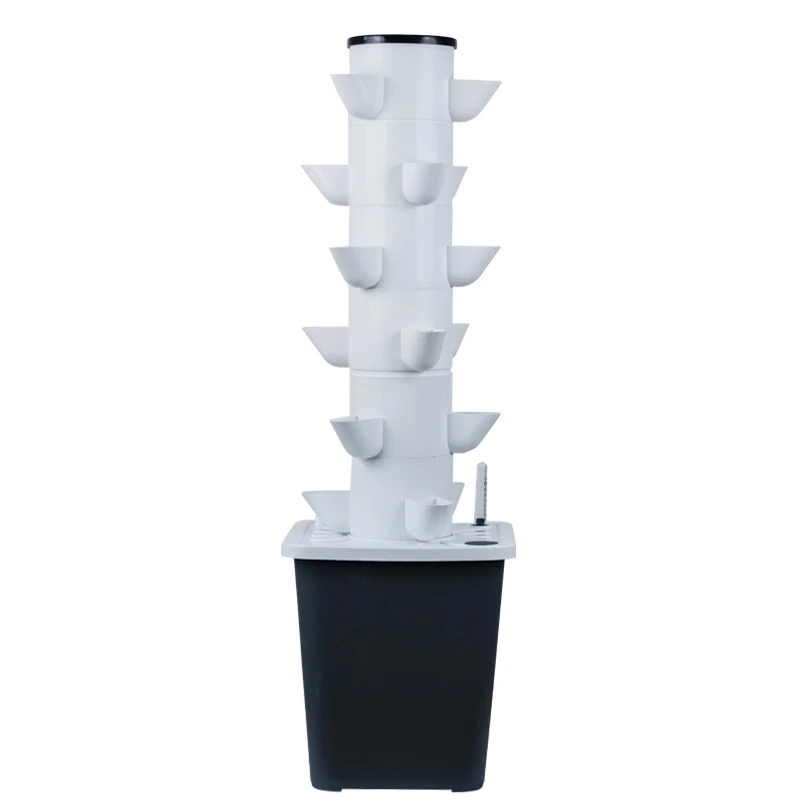 Vertical Farming 18 30 Plants Sites Vertical Hydroponic System Tower with Pump and Water Tank