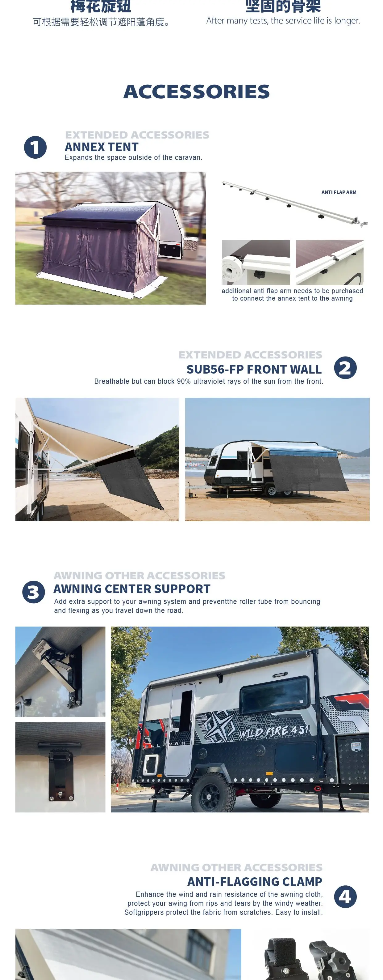 Wareda Oem American Camper Motorized Roll Out Power Campervan 16 Foot